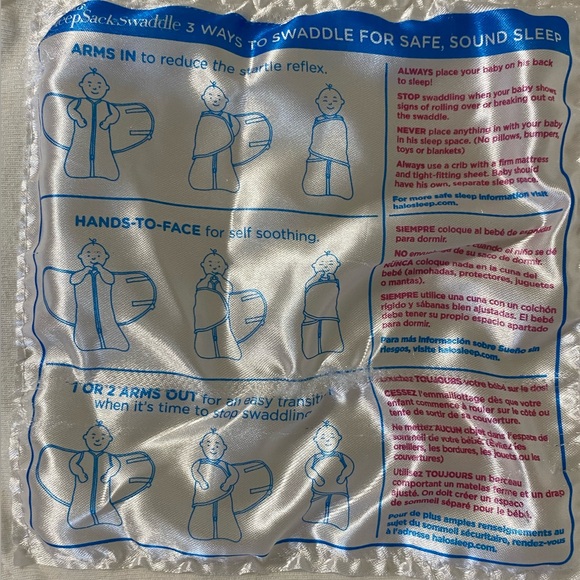 Lot of 3 - Halo Swaddle Sleepsack Blanket - Cotton - Size Newborn - Picture 7 of 7